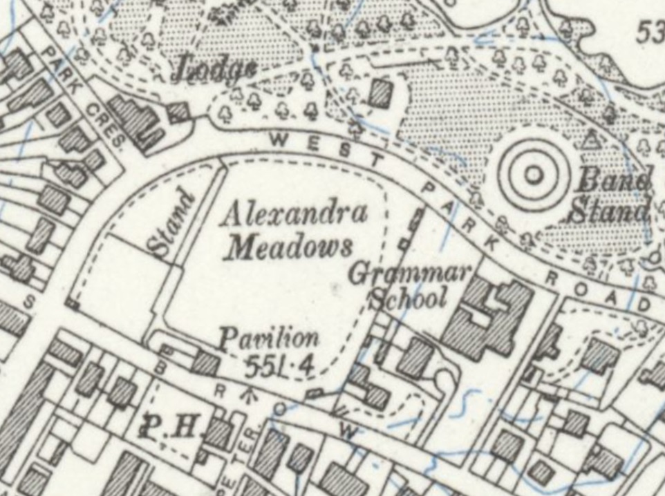 Blackburn - Alexandra Meadows : Map credit National Library of Scotland